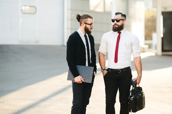 Two businessman at work — Stock Photo, Image