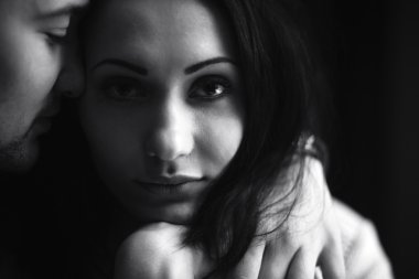 Stüdyo genç güzel Çift