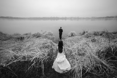 Göl kıyısı Çifte düğün