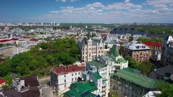 Sofya Meydanı ve Mykhailivska Meydanı 'nın hava manzarası — Stok video