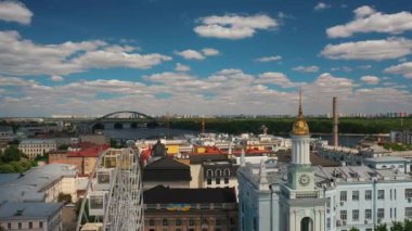 Kyiv Podil. Sözleşme Meydanı, Kiev, Ukrayna