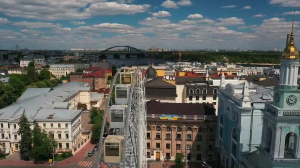 Kiev Podil. La Plaza de los Contratos, Kiev, Ucrania — Vídeos de Stock