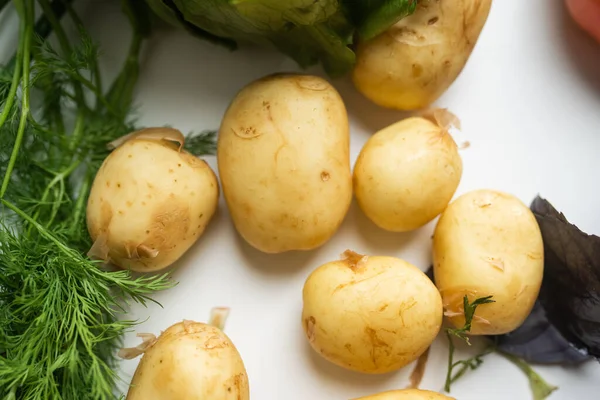 Legumes frescos e saudáveis para uma dieta saudável. Conceito de alimentação saudável — Fotografia de Stock