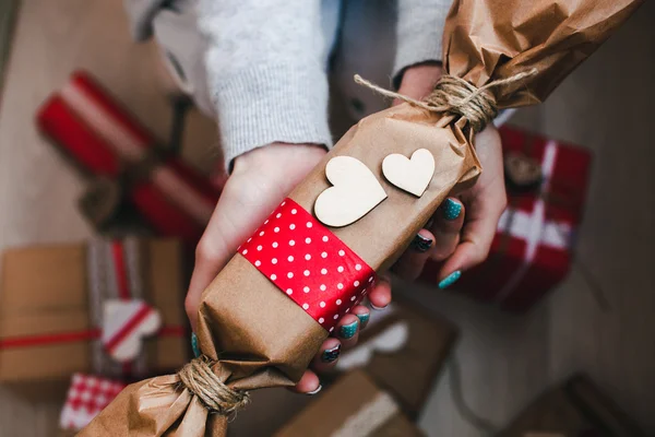 A lot of gifts on Valentine's Day — Stock Photo, Image
