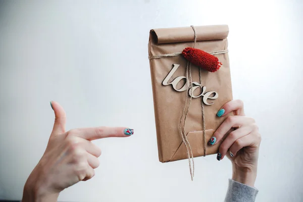 Een heleboel geschenken op Valentijnsdag — Stockfoto