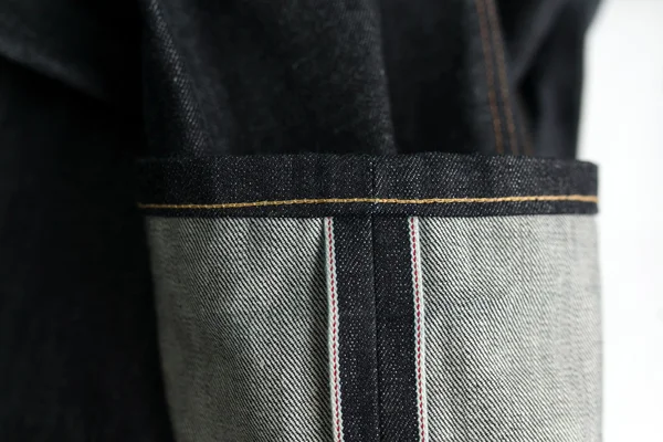Джинсы Selvedge в джинсах — стоковое фото