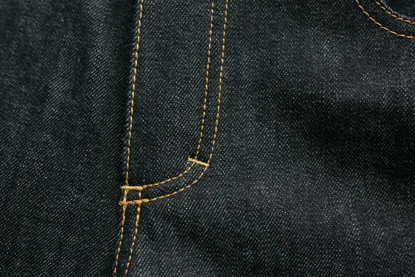 Selvedge džíny džíny detailní záběry — Stock fotografie