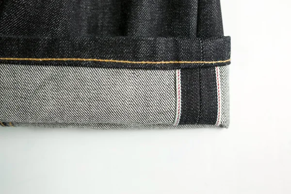 Primeros planos de vaqueros Selvedge — Foto de Stock