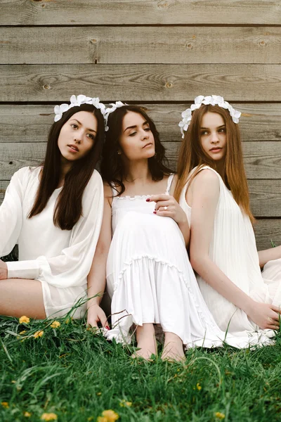 Three beautiful girls — Stock Photo, Image