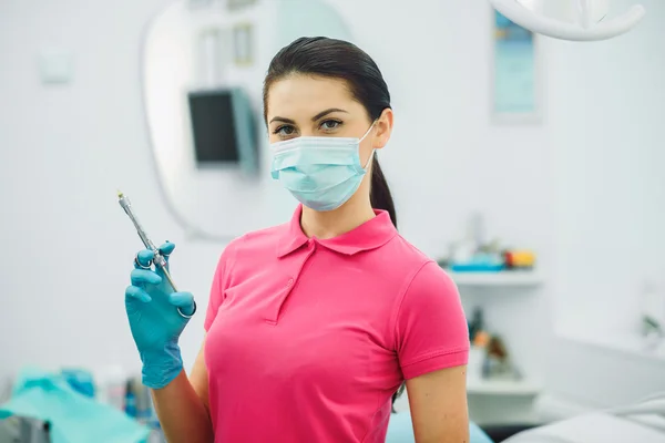 Dental anesthesia on a background of the patient — Stock Photo, Image