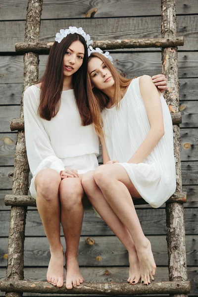 Two beautiful girl — Stock Photo, Image