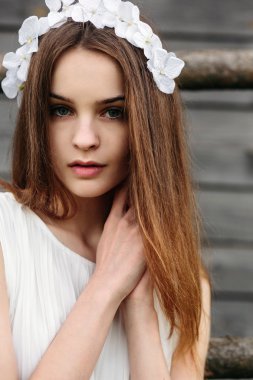 Ağaç ev Merdiven tırmanma kız