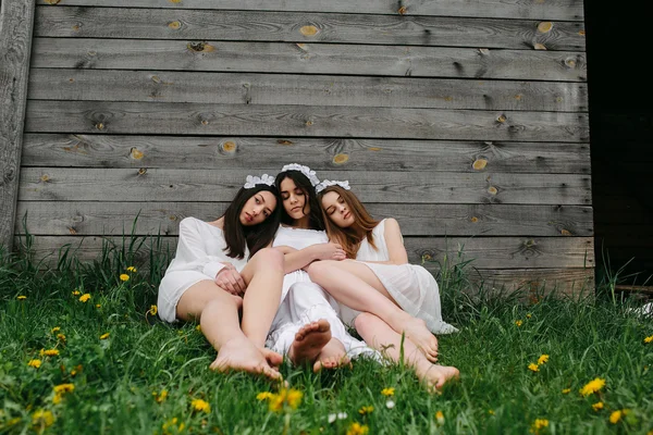 Three beautiful girls — Stock Photo, Image