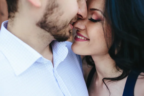 Doble foto hermosa pareja joven —  Fotos de Stock