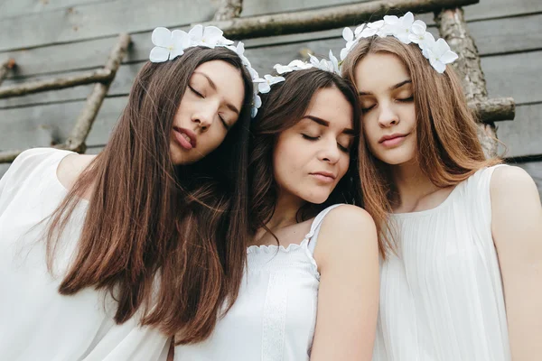 Three beautiful girls — Stock Photo, Image