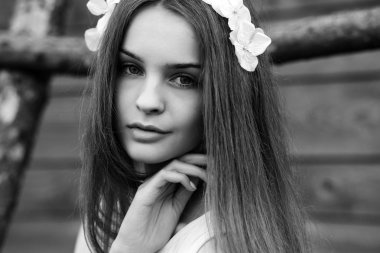 Ağaç ev Merdiven tırmanma kız