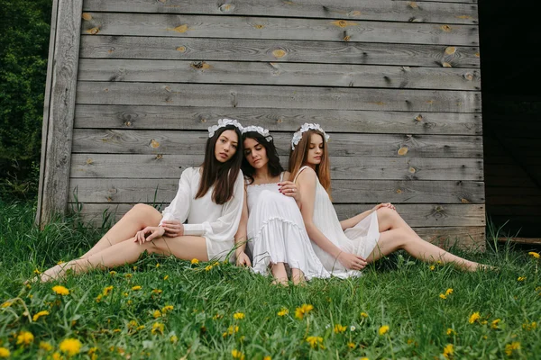 Three beautiful girls — Stock Photo, Image