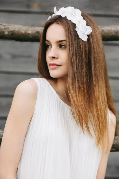 Ağaç ev Merdiven tırmanma kız