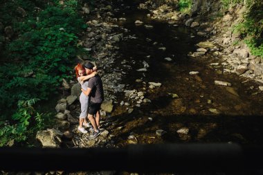 güzel birkaç orman arka planda