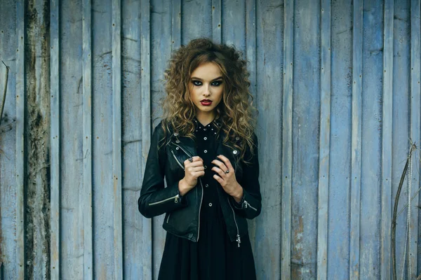 Vintage woman as witch — Stock Photo, Image