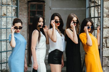 Şehrin beş genç güzel kız