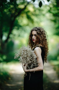 Vintage kadın cadı olarak