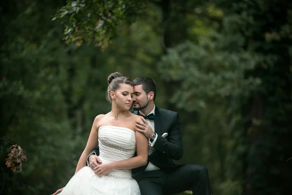 Schönes Hochzeitspaar — Stockfoto