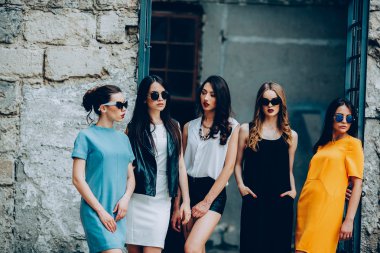 Şehrin beş genç güzel kız