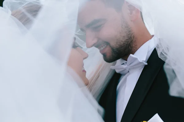 Brudgummen på bröllopet — Stockfoto