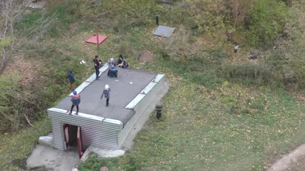 School Spelen Kinderen Tuin — Stockvideo