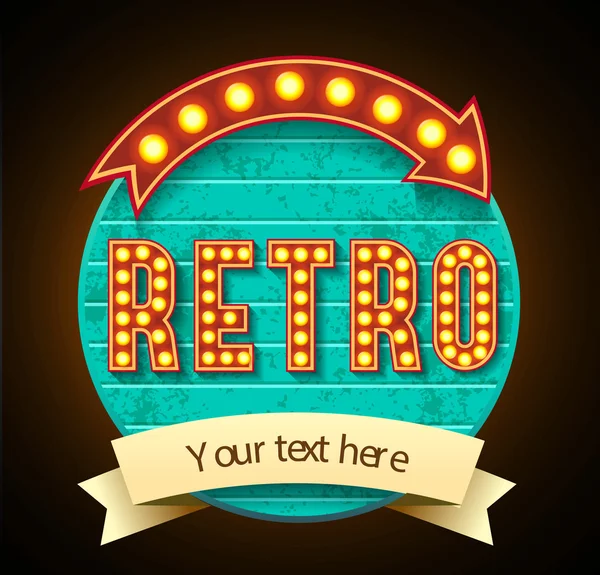 Signo retro — Archivo Imágenes Vectoriales