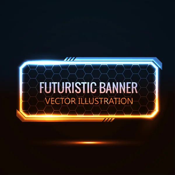 Futuristische banner — Stockvector