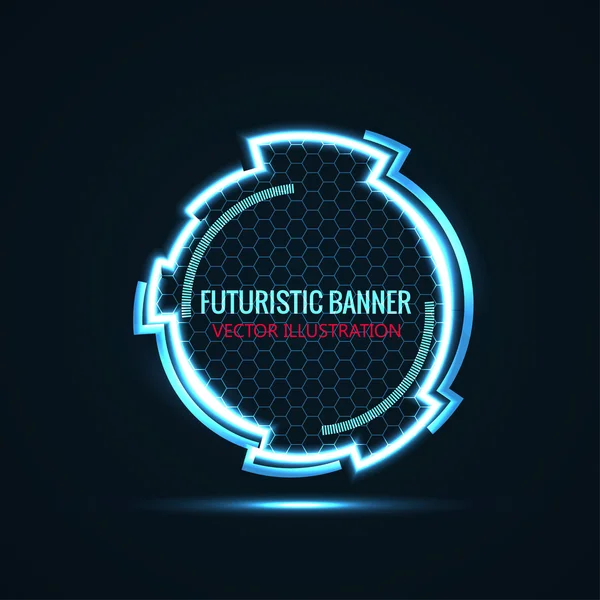 Bannière futuriste — Image vectorielle