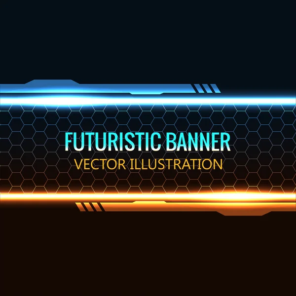 Futuristische banner — Stockvector