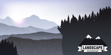 Manzara dağ arka plan