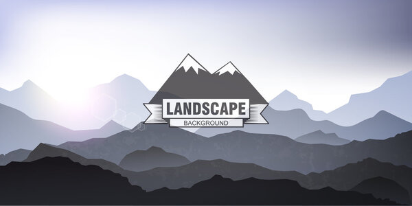 Landscape mountain background