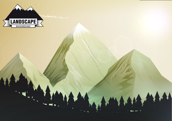Landscape mountain background