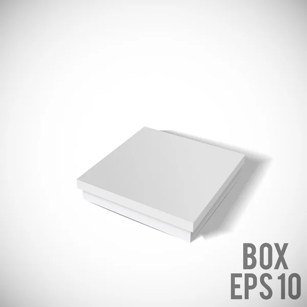 完形填空的灰色比萨盒 — 图库矢量图片