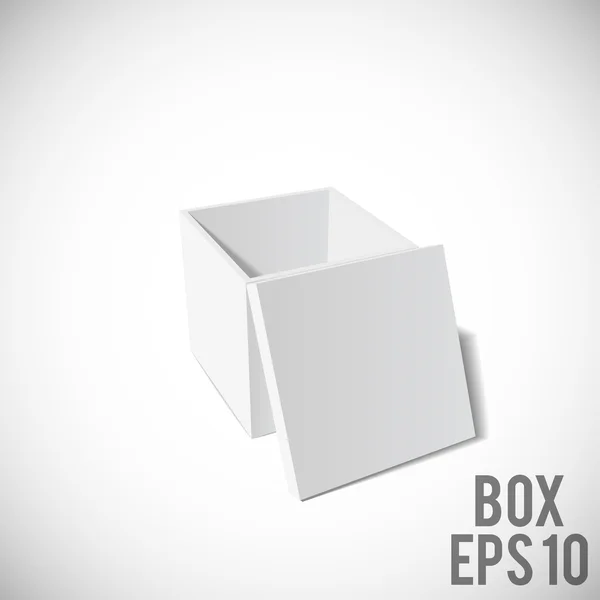 Boîte de paquet blanche — Image vectorielle