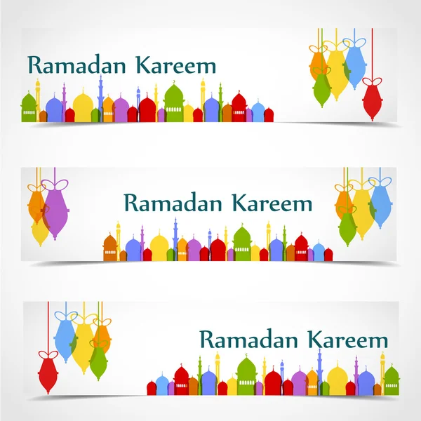 Рамадан фон с Рамадан Карим — стоковый вектор