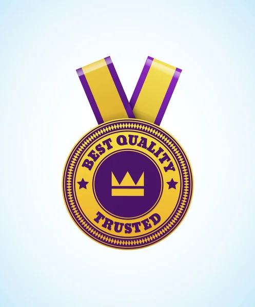 Badge meilleure qualité de confiance — Image vectorielle