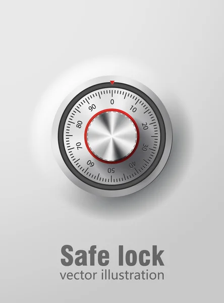 Safe combination lock wheel — Stock Vector