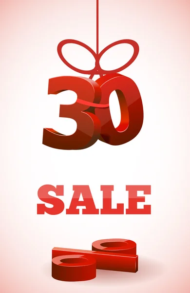 SALE with 30 percent — Stock Vector