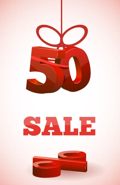 SALE with 50 percent — Stock Vector