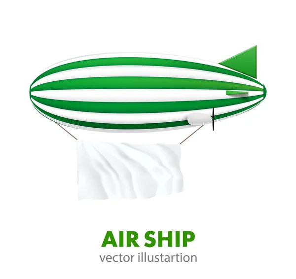 Air ship isolated — Stock Vector