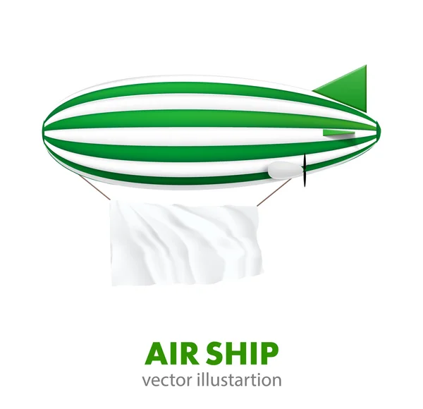 Lucht schip geïsoleerd — Stockvector