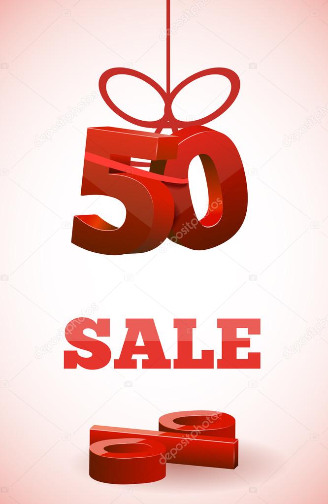 SALE with 50 percent