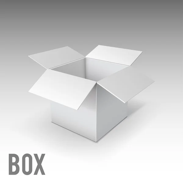 Modèle de boîte blanche — Image vectorielle