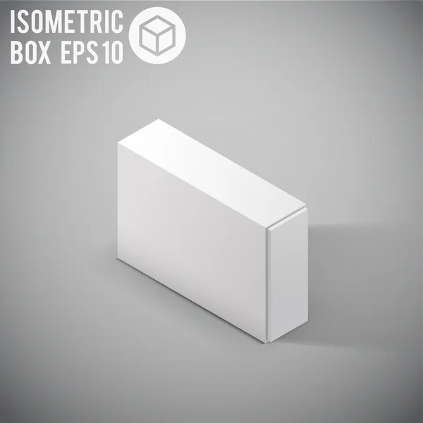 White box mockup — Stock Vector