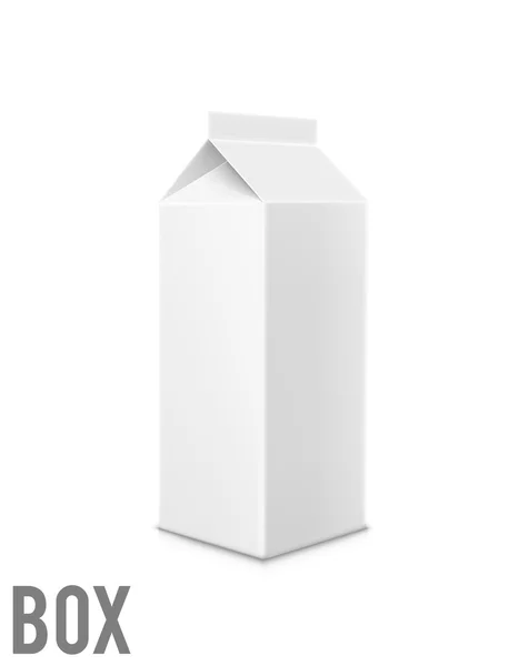 Diseño de caja de leche — Archivo Imágenes Vectoriales
